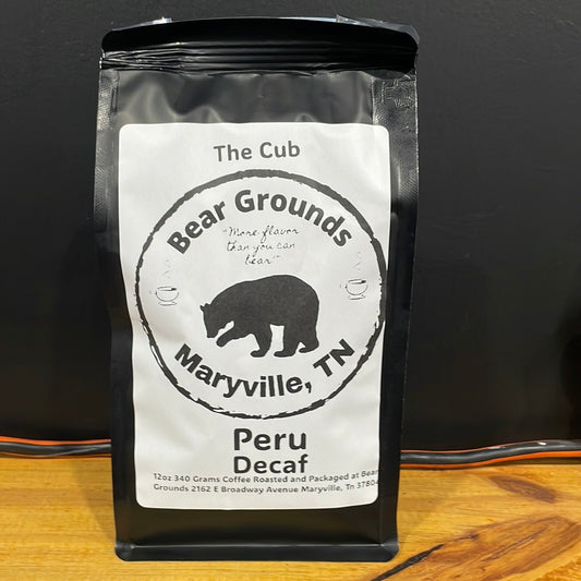 Freshly Roasted Decaffeinated ground coffee from whole bean (The Cub)